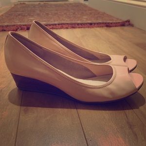 Cole Haan open toe wedge
